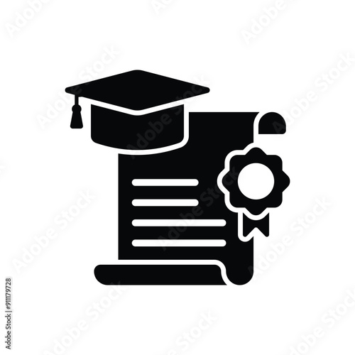Master Degree vector icon