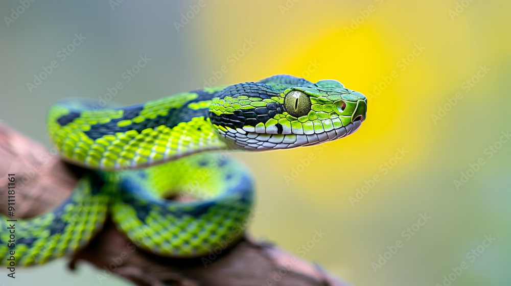 Vibrant Green Snake in Nature Close-Up | Wildlife Photography of a Snake on a Branch | Captivating Wildlife and Nature Imagery Vibrant Green Snake in Nature Close-Up | Wildlife Photography of a Snake on a Branch | Captivating Wildlife and Nature Imagery