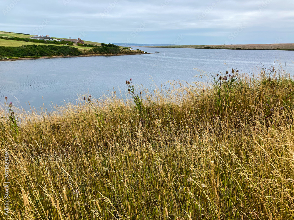 A view of the fleet lagoon, Dorset, UK A view of the fleet lagoon, Dorset, UK