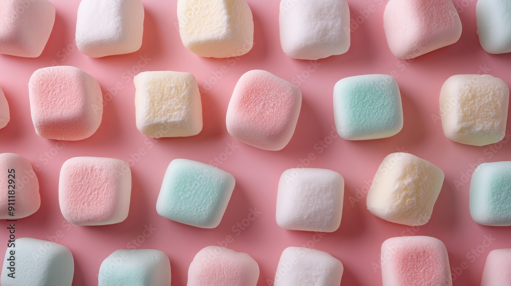 Light color marshmallow seamless pattern background Light color marshmallow seamless pattern background