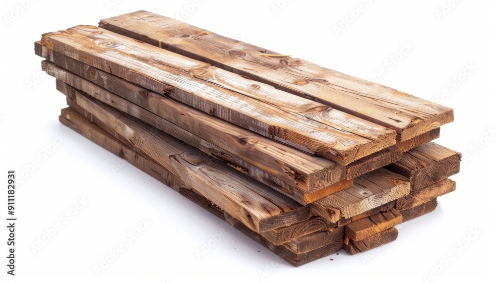 Stacked Wooden Planks Displaying Natural Texture for DIY Projects at a Workshop Stacked Wooden Planks Displaying Natural Texture for DIY Projects at a Workshop