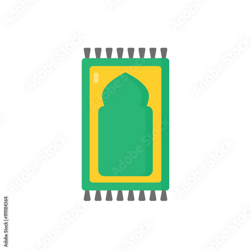 Prayer mat  vector icon