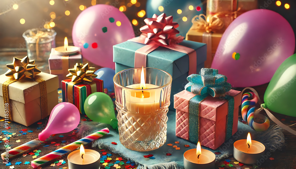 Fototapeta premium Romantic Candlelit Dinner