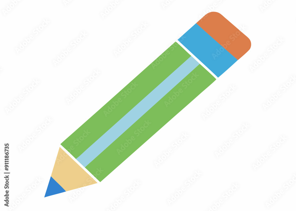 Pencil Symbol Vector – Sleek and Simple Pencil Icon Design Pencil Symbol Vector – Sleek and Simple Pencil Icon Design