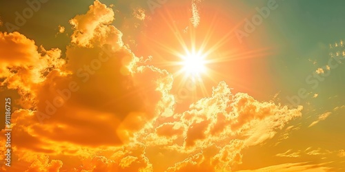 sun heat wave hot extreme orange sky