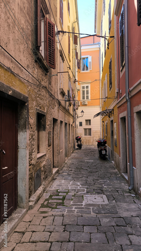 Piran, town in Istria, Slovenia, on sunny spring day Piran, town in Istria, Slovenia, on sunny spring day