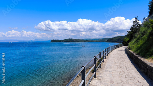 Piran, town in Istria, Slovenia, on sunny spring day