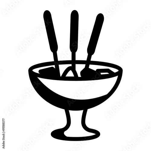 A doodle style icon of incense