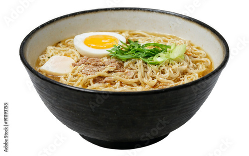 Bowl ramen black has textured surface ramen made Bowl of Ramen Noodles