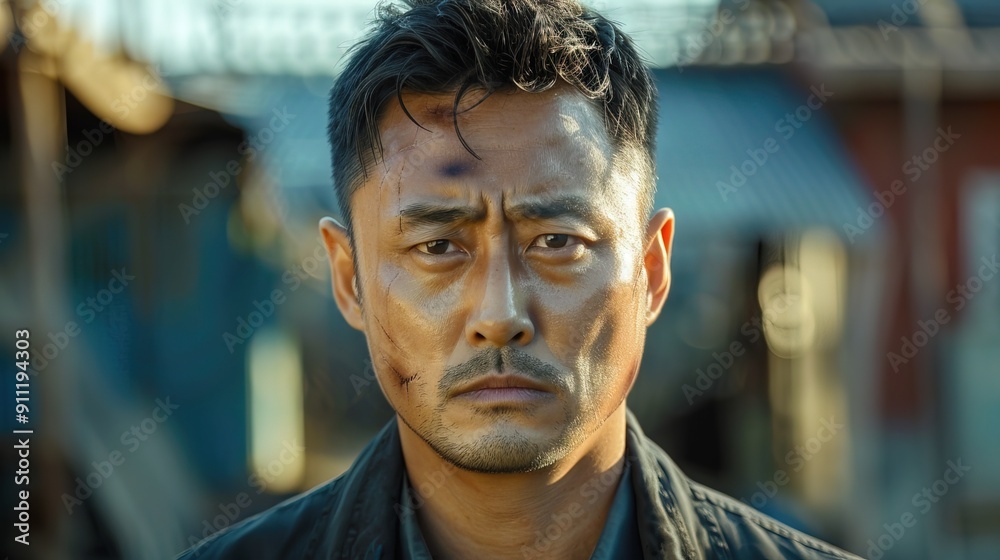 A picture of a korean man with a serious expression on his face A picture of a korean man with a serious expression on his face