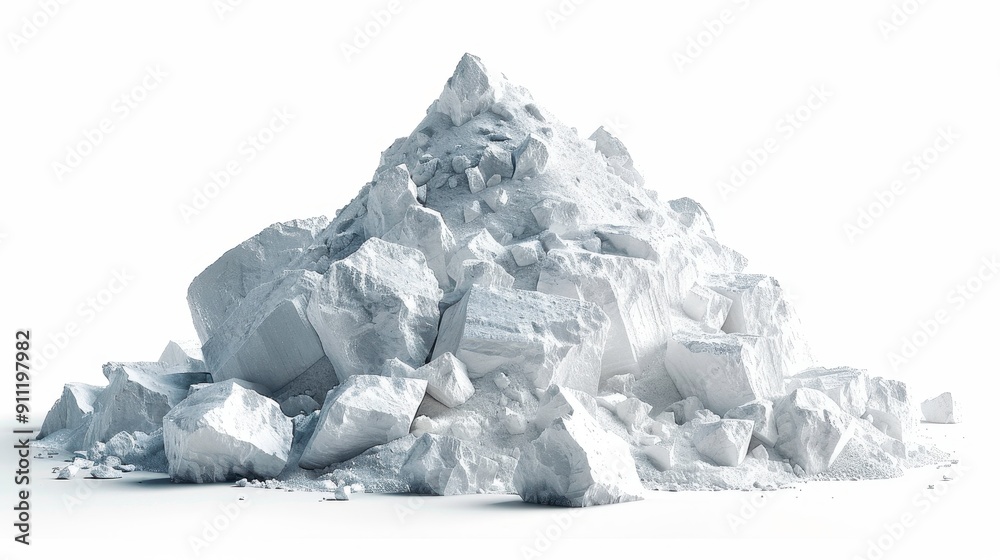 Cesium oxide, 3D illustration, realistic, isolated on white background Cesium oxide, 3D illustration, realistic, isolated on white background