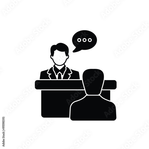 Job Interview vector icon