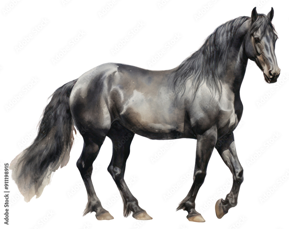 Fototapeta premium PNG Horse stallion standing animal.