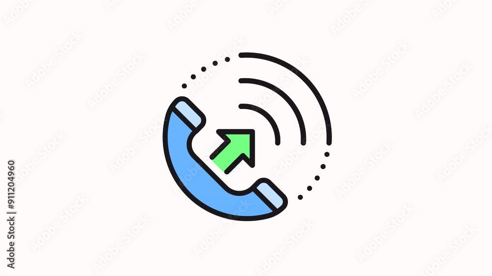 motion icon Blue phone with green arrow pointing up, surrounded by signal waves.
motion icon Blue phone with green arrow pointing up, surrounded by signal waves.