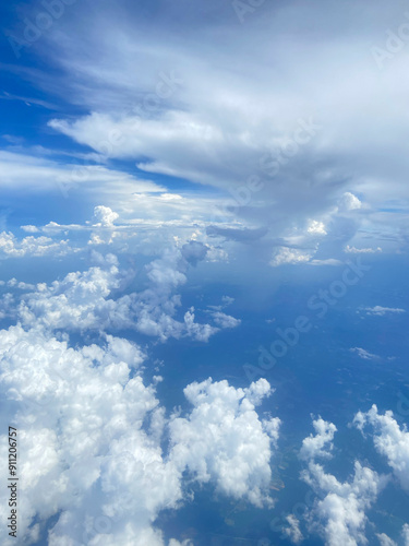blue sky with clouds