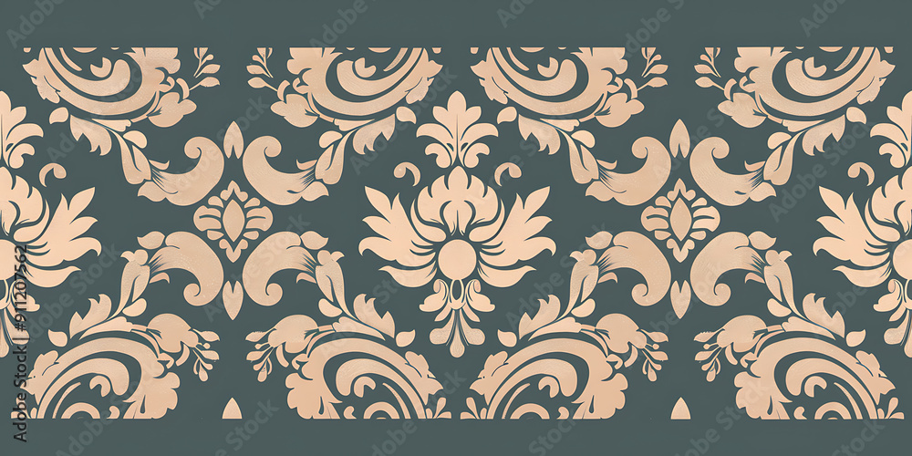 Elegant rose gold damask pattern on a dark teal background, perfect for adding a touch of luxury to any design project.
Elegant rose gold damask pattern on a dark teal background, perfect for adding a touch of luxury to any design project.