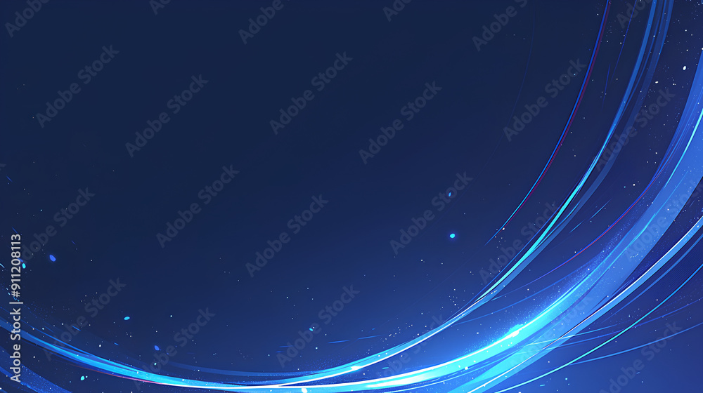 Obraz premium Background of light lines with a sense of speed background