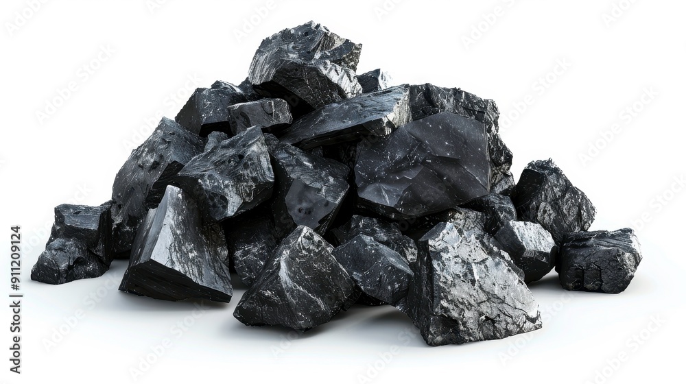 Manganese dioxide, 3D illustration, realistic, isolated on white background Manganese dioxide, 3D illustration, realistic, isolated on white background