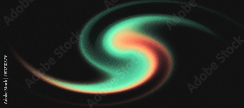 Y2K Grainy Gradient with Vibrant Orange and Turquoise Hues, Reminiscent of a Digital Sunset