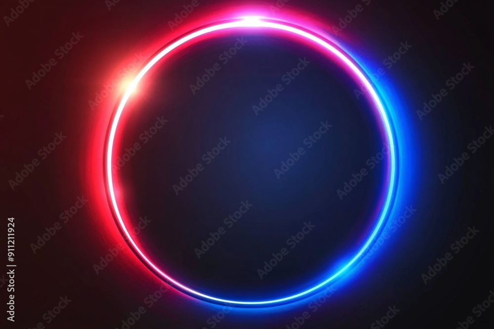 Vibrant Colored Neon Circle Vibrant Colored Neon Circle