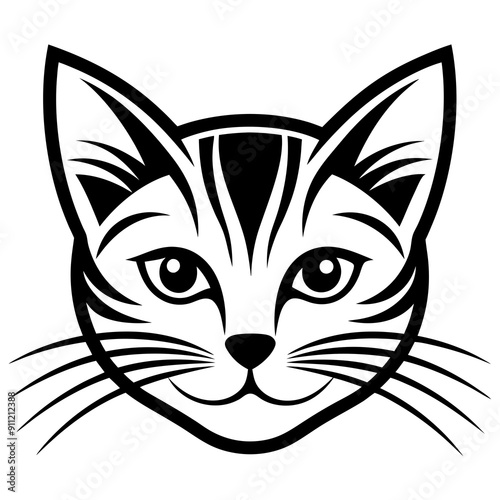 whiskers clean logo vector illustration 