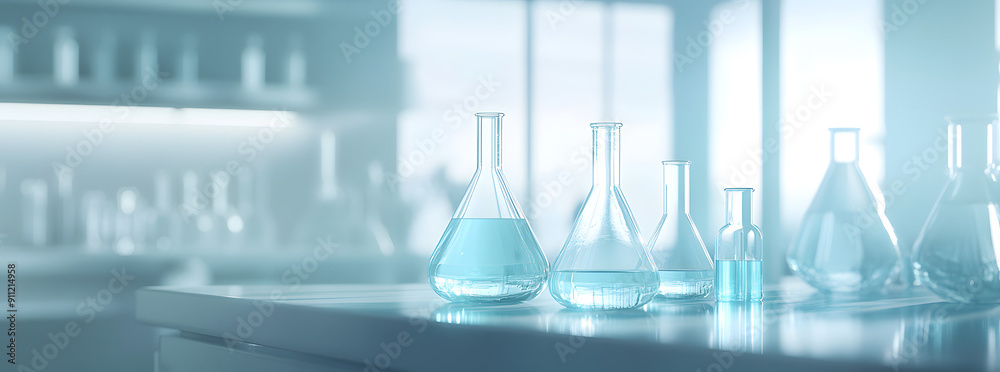 Blurred Background of Laboratory Equipment and Glassware Blurred Background of Laboratory Equipment and Glassware