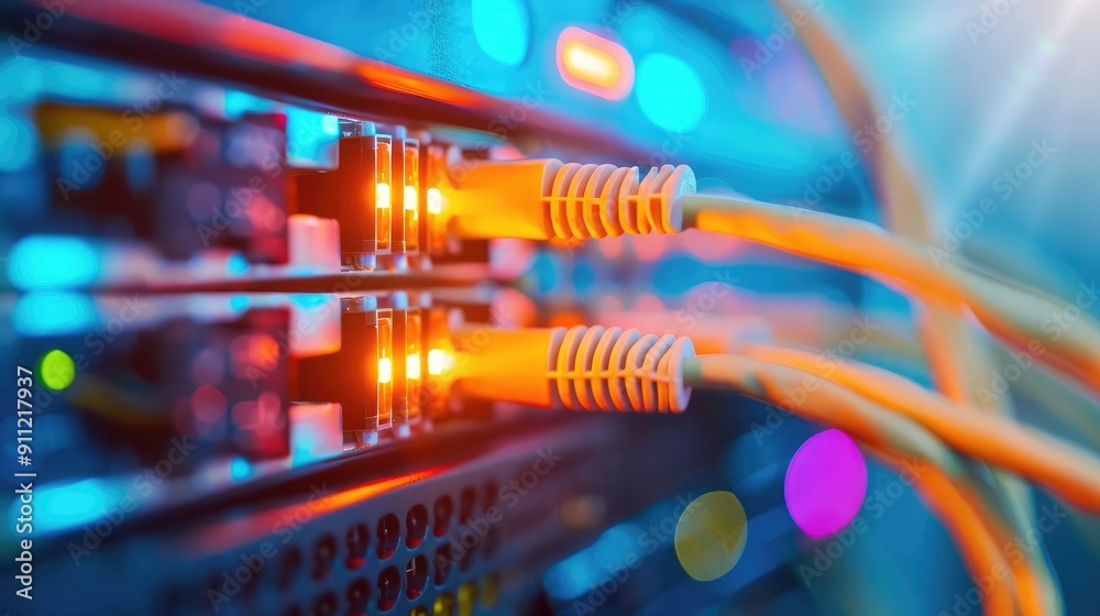 Digital files being transmitted over LAN, high bandwidth efficiency, fast data transfer Digital files being transmitted over LAN, high bandwidth efficiency, fast data transfer