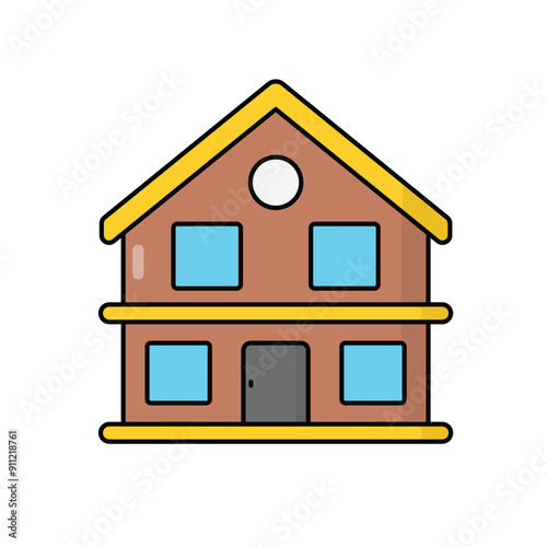Chalet vector icon