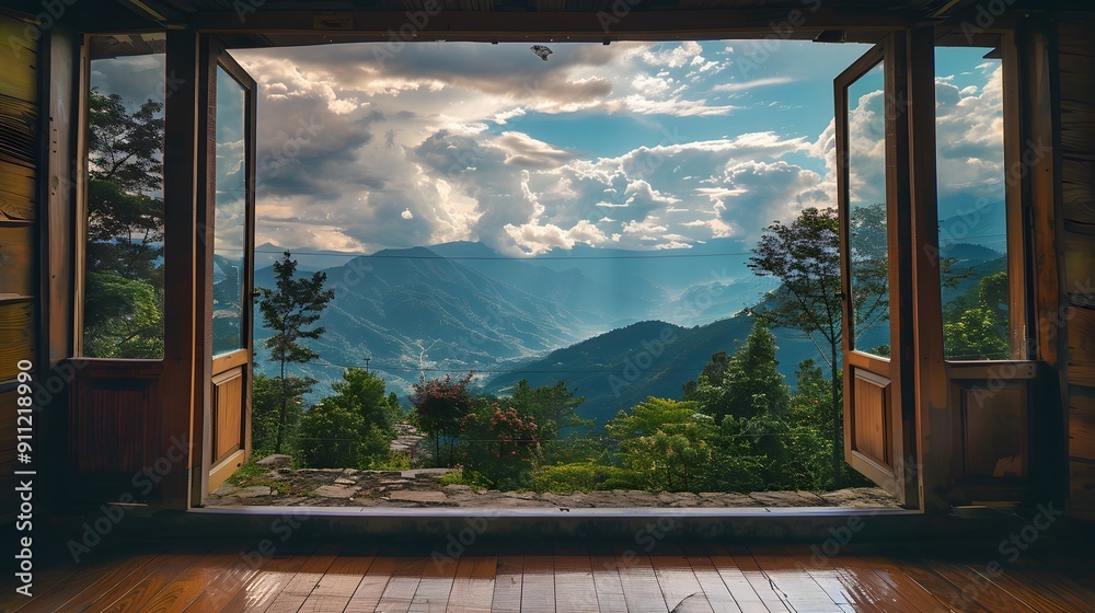 beautiful mountain view from inside the house beautiful mountain view from inside the house
