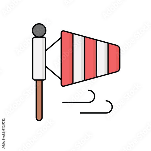 Wind Sign vector icon