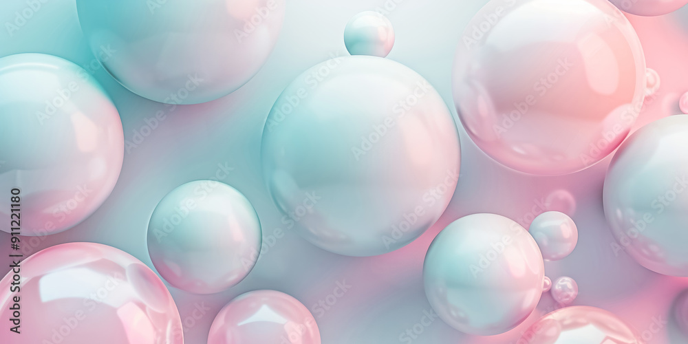 A serene and tranquil scene featuring soft, iridescent bubbles in a variety of pastel shades creates an ethereal, dreamlike and enchanting atmosphere A serene and tranquil scene featuring soft, iridescent bubbles in a variety of pastel shades creates an ethereal, dreamlike and enchanting atmosphere