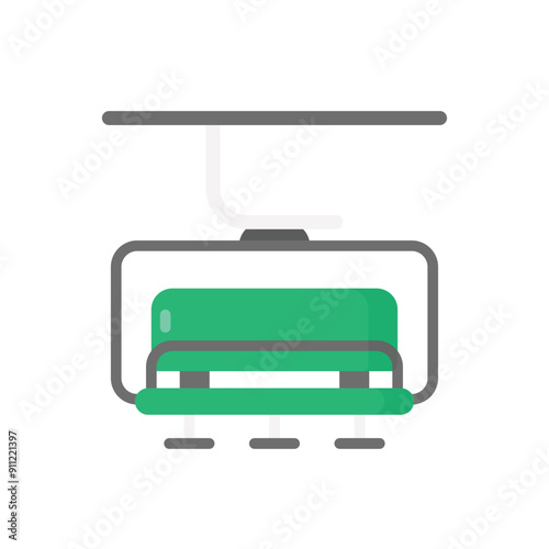 Ski Lift vector icon