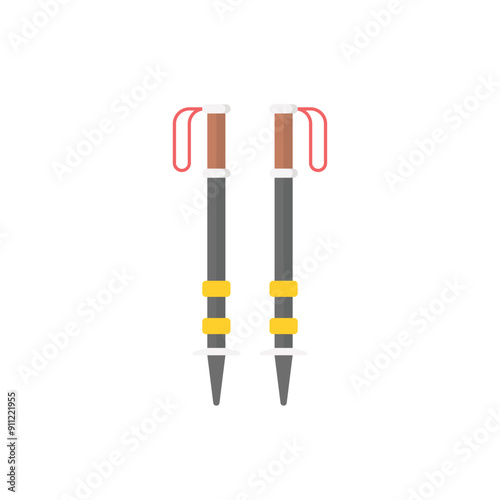 Trekking Pole vector icon