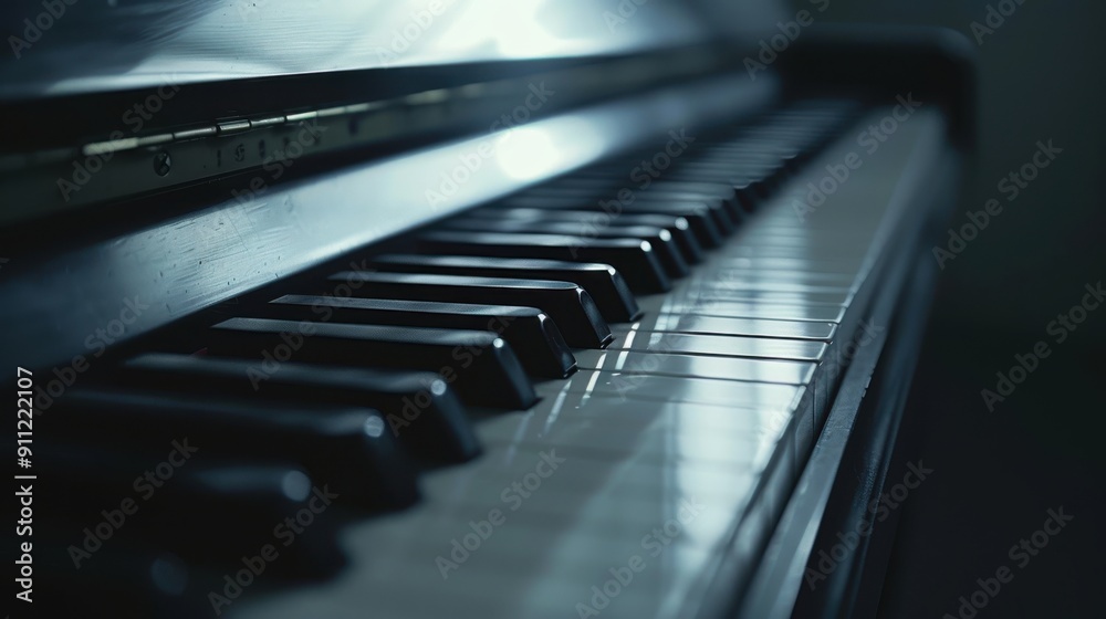 A piano background featuring a close-up of piano keys with soft light highlighting the black and white contrasts, and a sense of anticipation as if waiting for the next beautiful melody to be played A piano background featuring a close-up of piano keys with soft light highlighting the black and white contrasts, and a sense of anticipation as if waiting for the next beautiful melody to be played