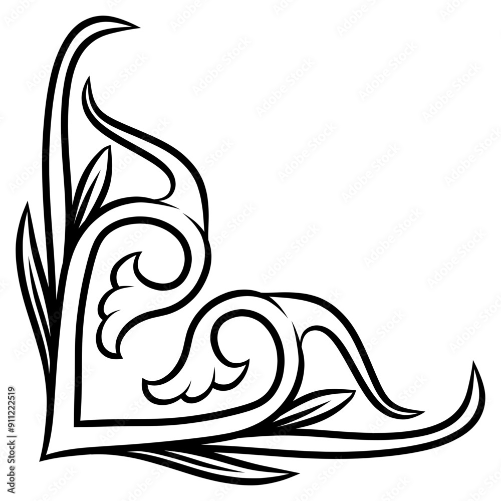 decorative element frame corner decorative element frame corner