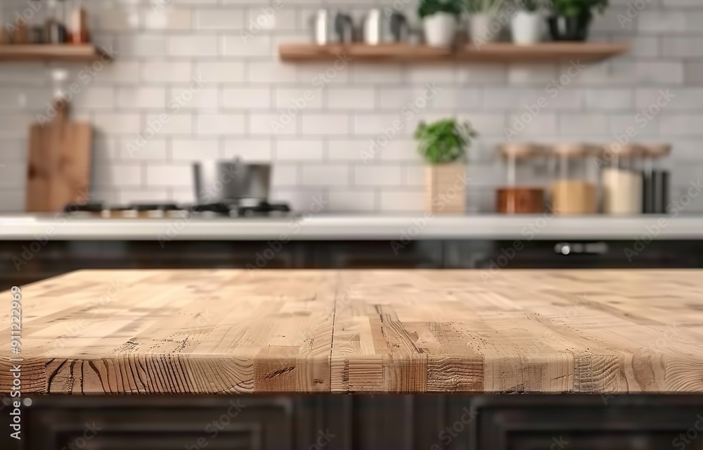 Fototapeta premium Modern Kitchen Interior and kitchen Background Photos