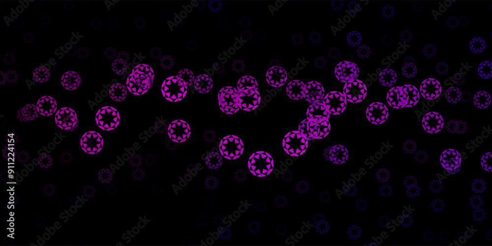 Dark pink vector texture with disks. Dark pink vector texture with disks.
