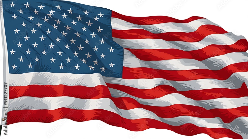 Obraz premium Independence Day, United States, Poster, Banner, 