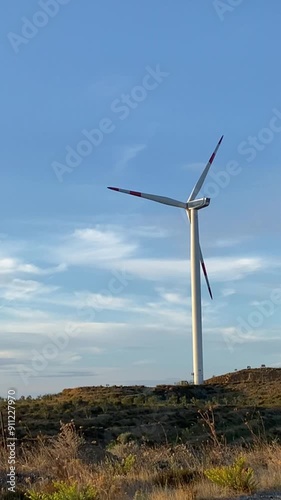 The Windmill Is An Architectural Miracle, The Energy Of Nature, The Inspiration Of The Past, The Rotation Of The Blades, The Fascinating Landscape, The Tranquility Of The Village, Eco-Initiative, Retr photo