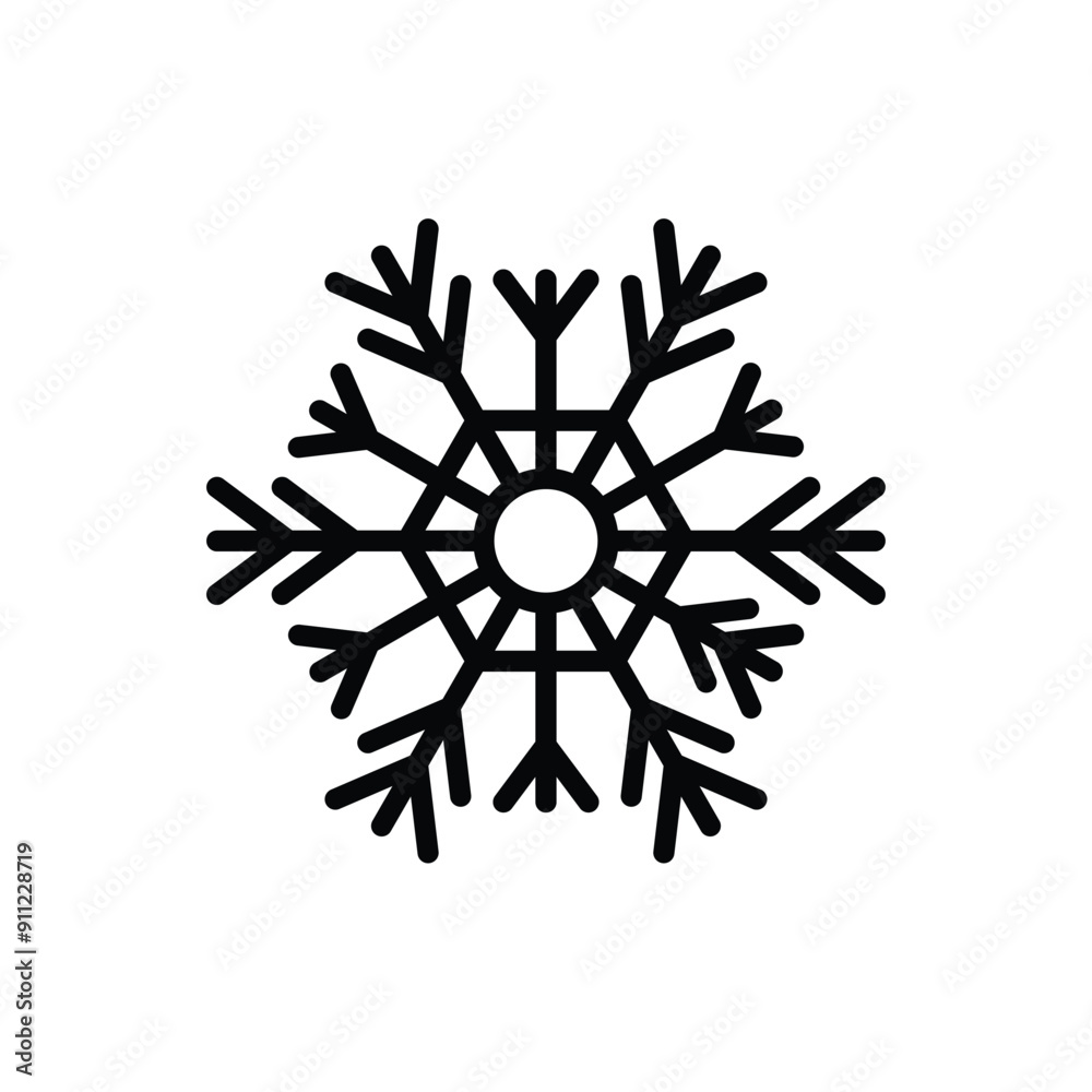 Snowflake vector icon Snowflake vector icon