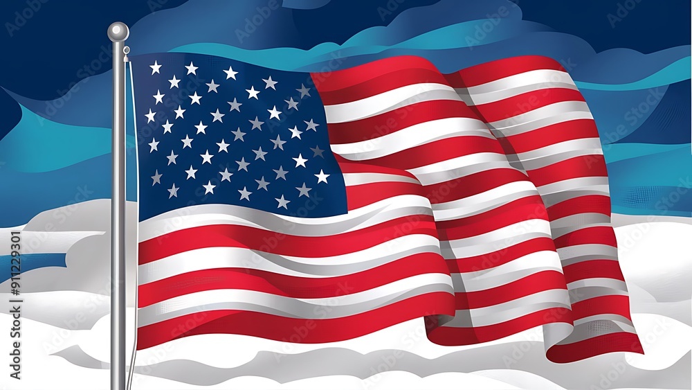 Fototapeta premium 4th of July, us, Independence Day, 