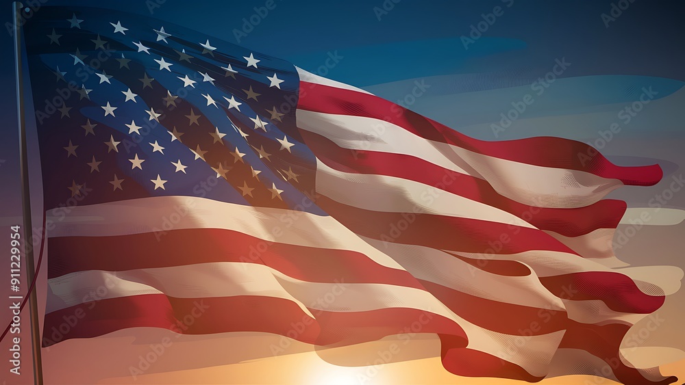 Obraz premium 4th of July, us, Independence Day, 