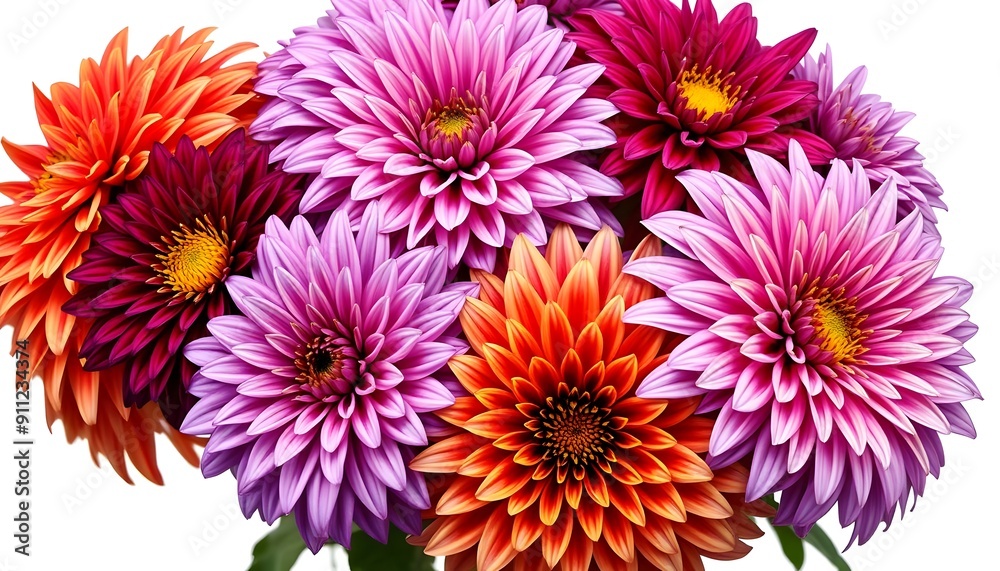 Bouquet of Vibrant Dahlias Bouquet of Vibrant Dahlias