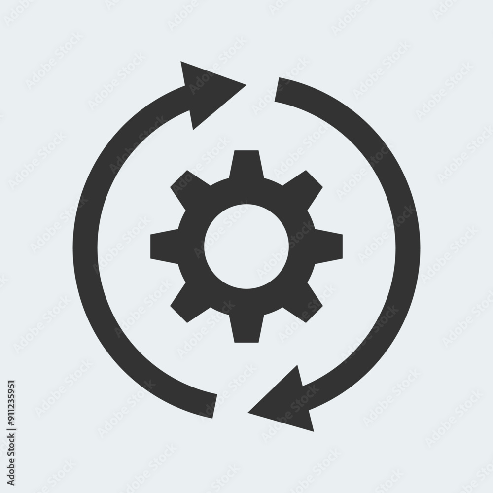 Processing icon, management, executing vector illustration design Processing icon, management, executing vector illustration design