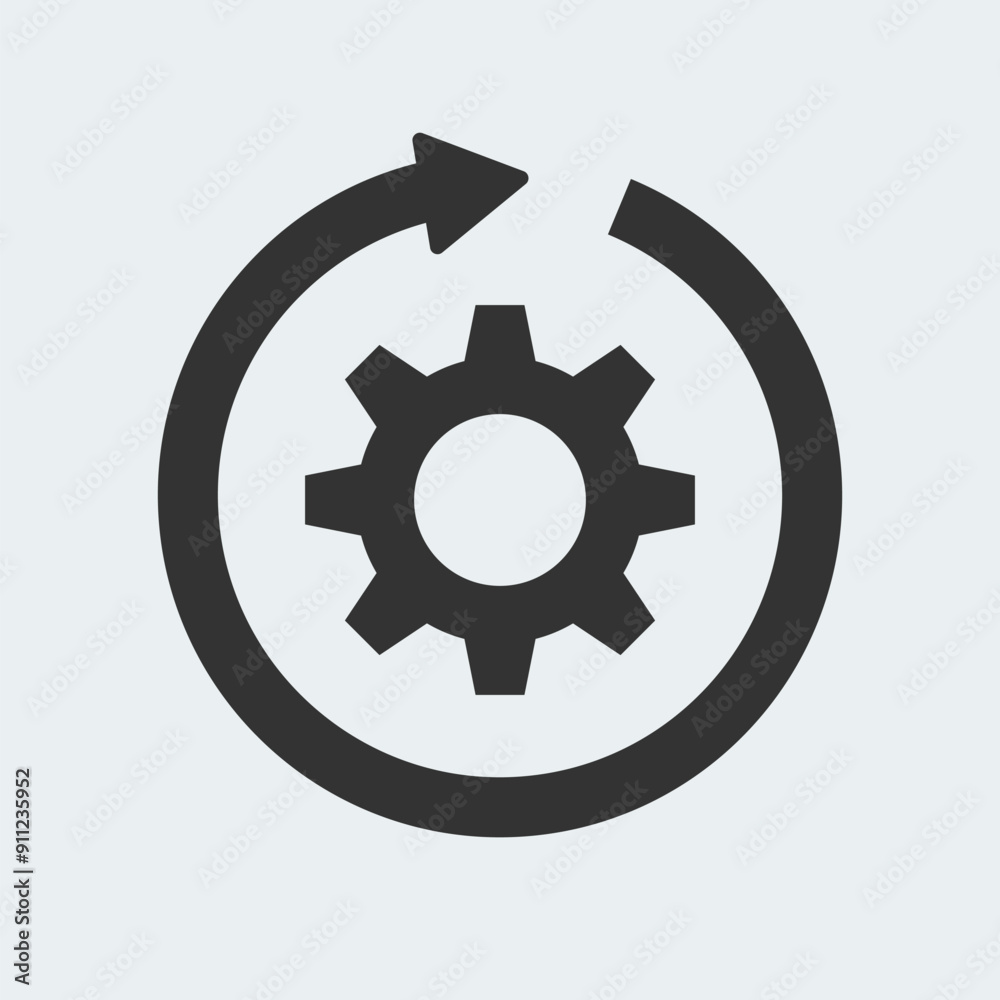 Processing icon, management, executing vector illustration design Processing icon, management, executing vector illustration design