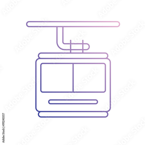 Cable Car vector icon