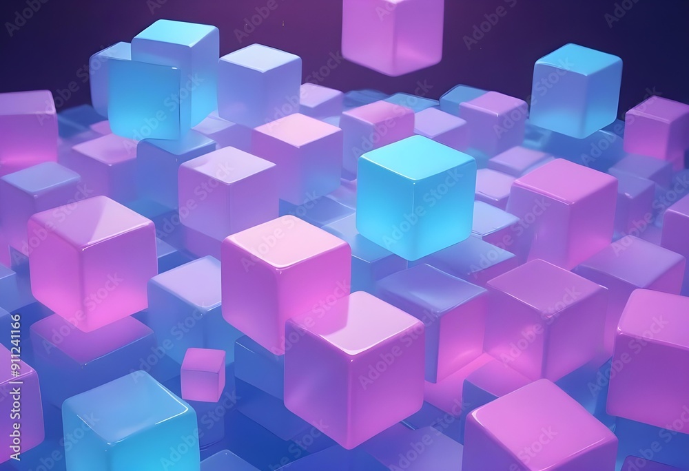 cube glow background cube glow background