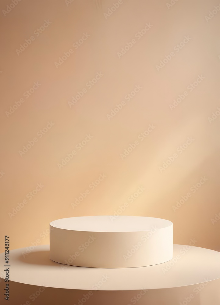 White round stand podium for placing products 3D background, ai White round stand podium for placing products 3D background, ai