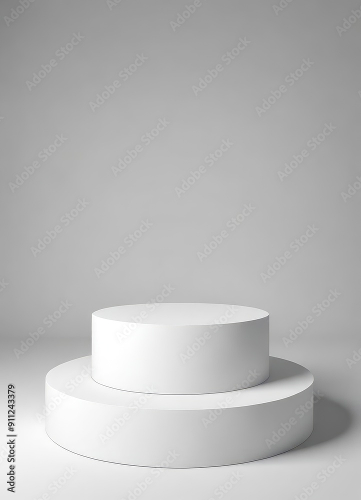 White round stand podium for placing products 3D background, ai White round stand podium for placing products 3D background, ai