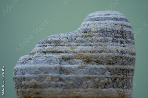 close-up picture of a minimalist. grey stone photo